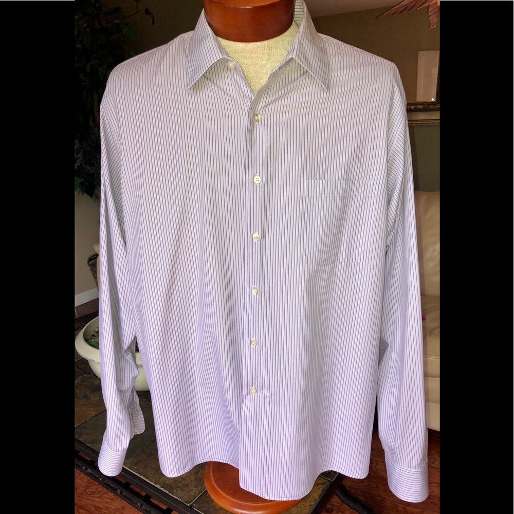 Calvin Klein Button Down Dress Shirt XXL 18 36/37